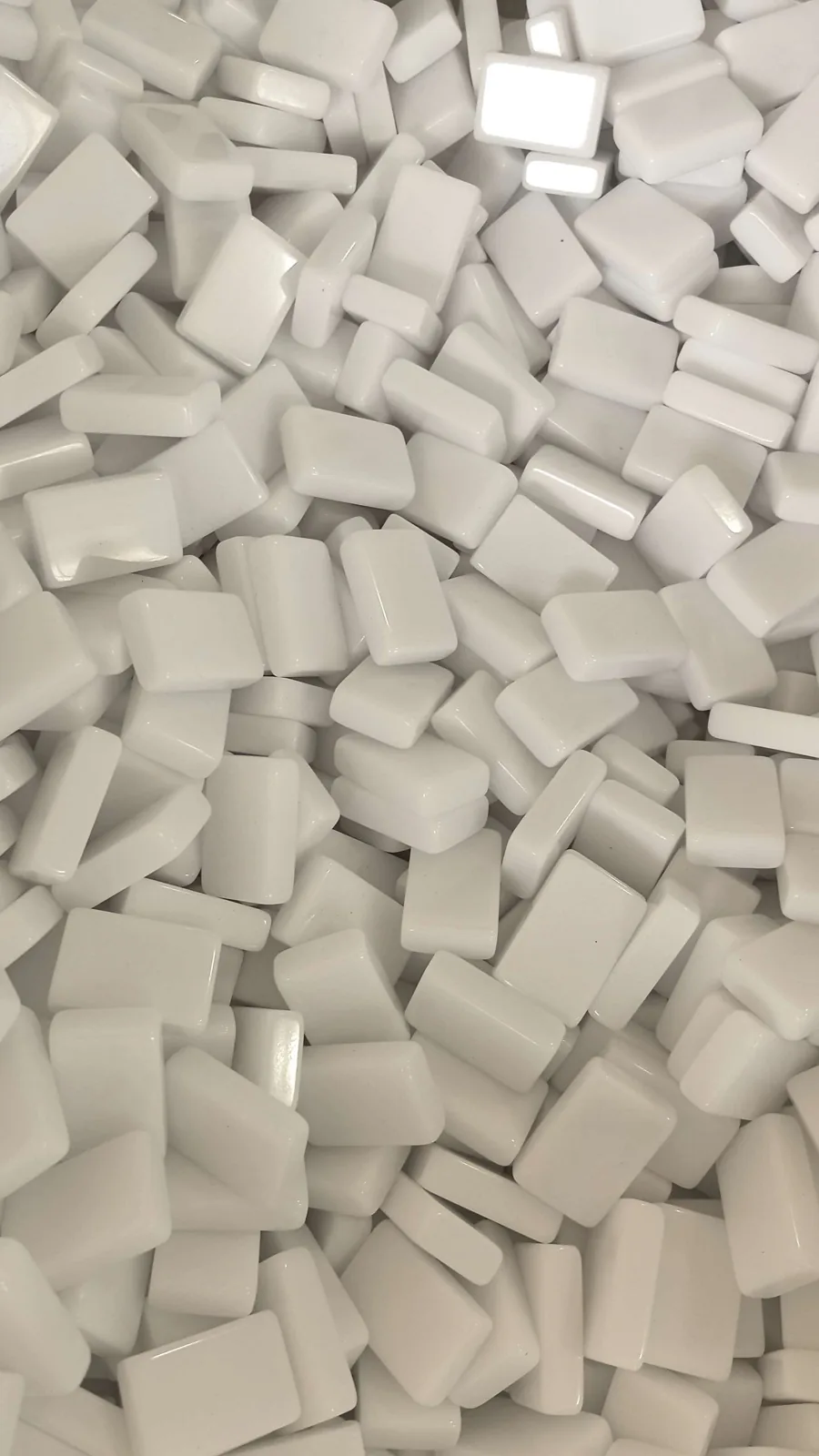 Ivory acrylic Mahjong tile blanks in bulk