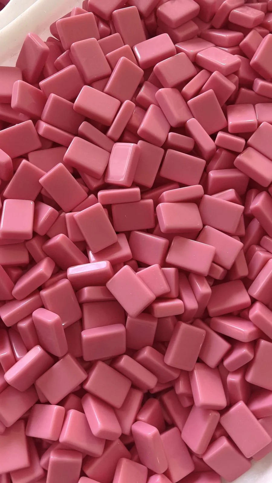 Rose pink acrylic Mahjong tile blanks