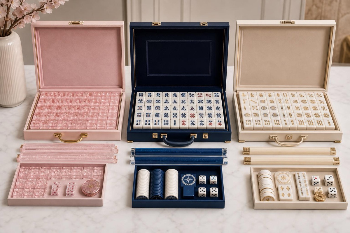 Gift-ready Mahjong sets arranged for boutique and specialty retail assortment planning