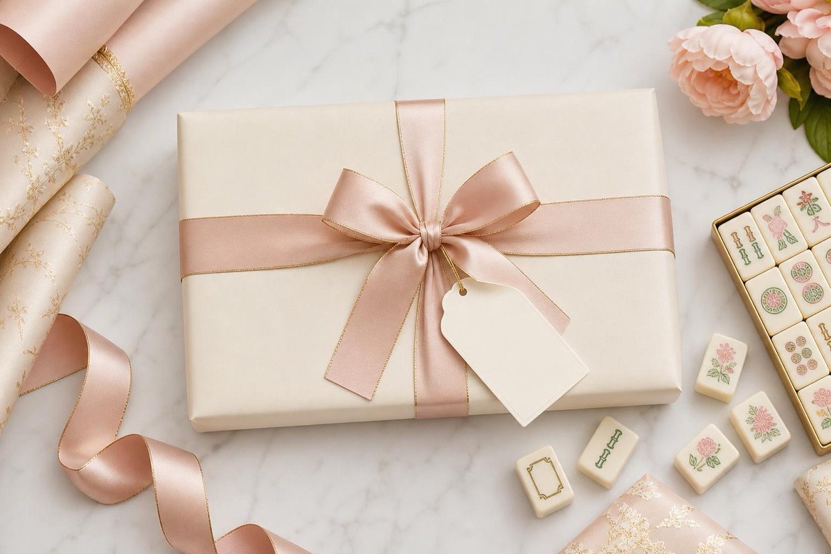 American mahjong set gift wrapped for special occasions
