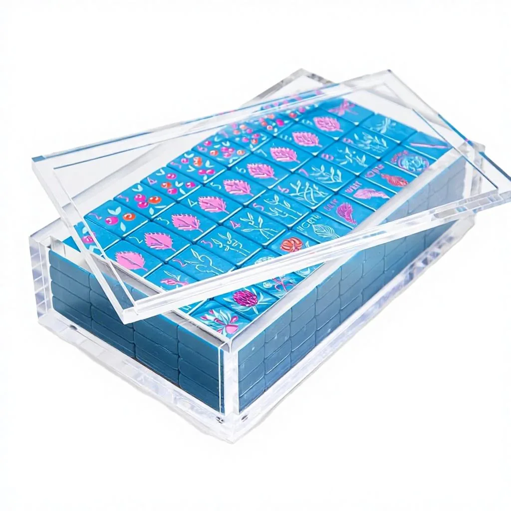 Clear acrylic Mahjong tile box