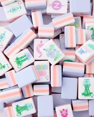 Matching Mahjong sets for bridal shower gifts