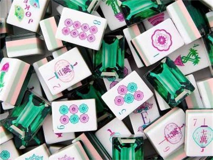 Emerald green American mahjong set wholesale collection