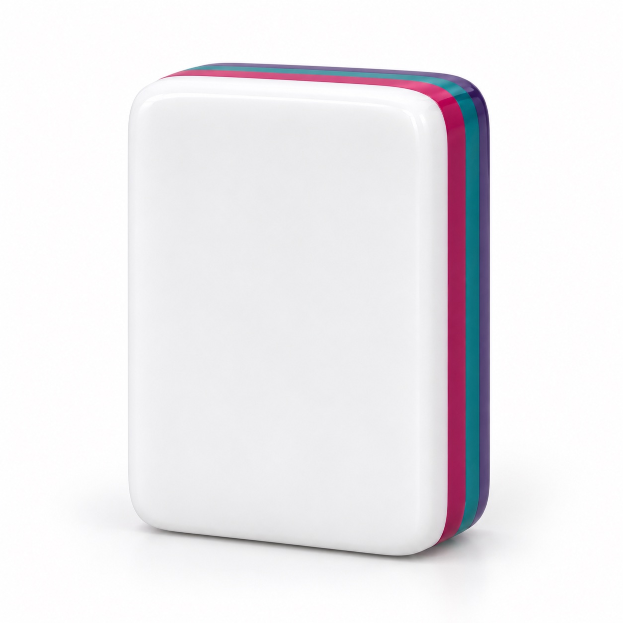 Purple and pink layered acrylic Mahjong tiles