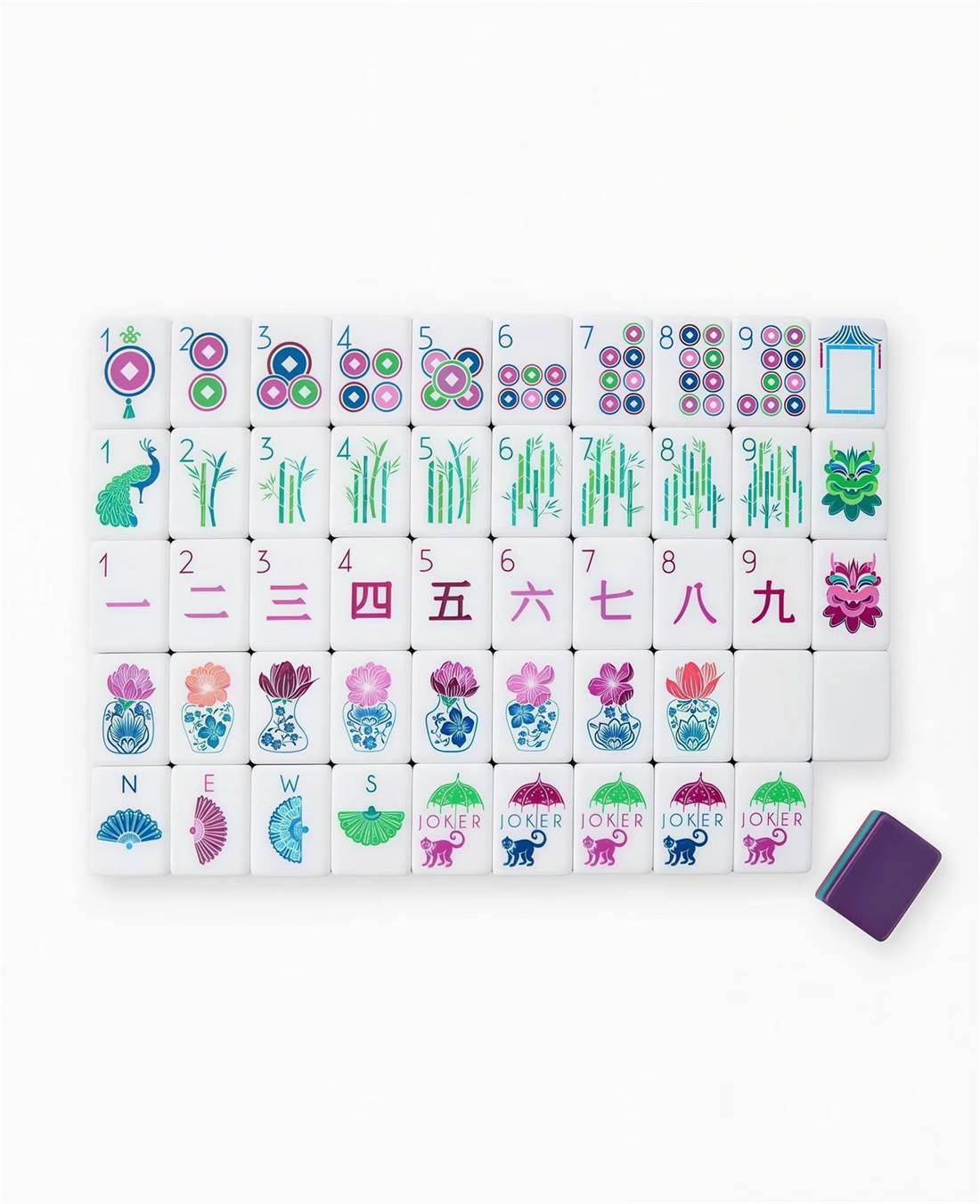 Low MOQ Colorful Mahjong Set detail view