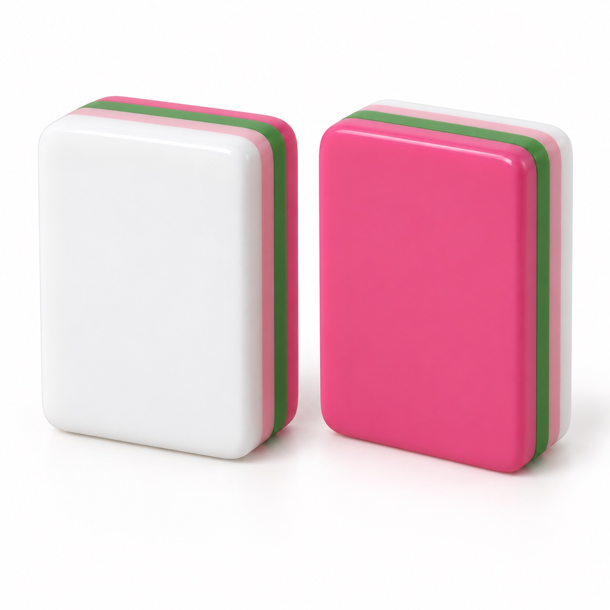 Layered acrylic Mahjong tile from the modern portable set