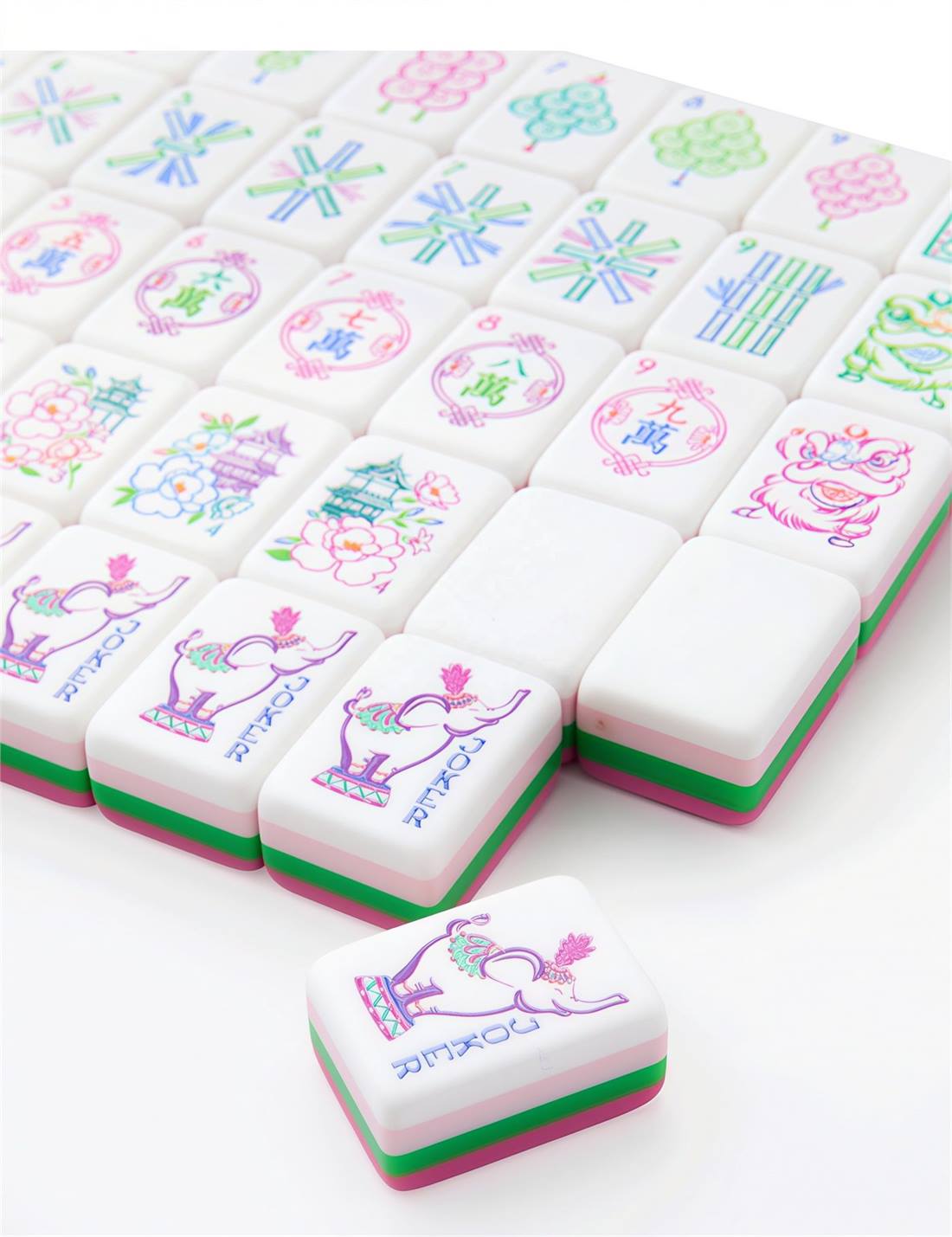 Modern Portable Mahjong Set detail view