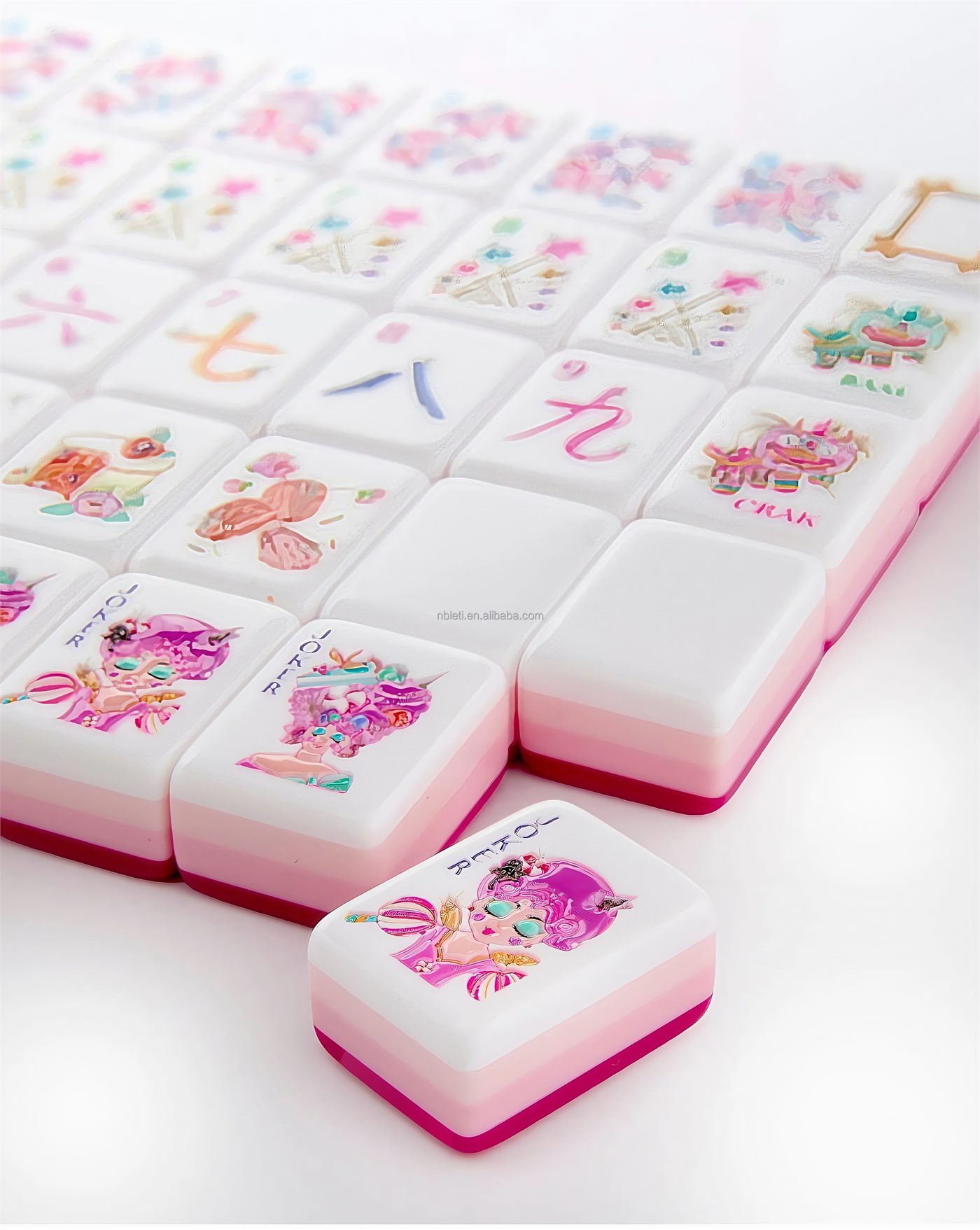 Portable Four Layer Mahjong Set detail view