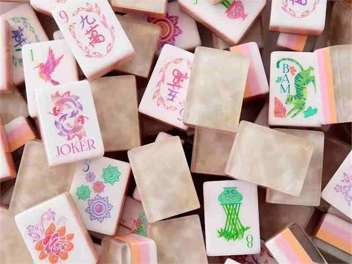 Private label mahjong gift set with branded packaging