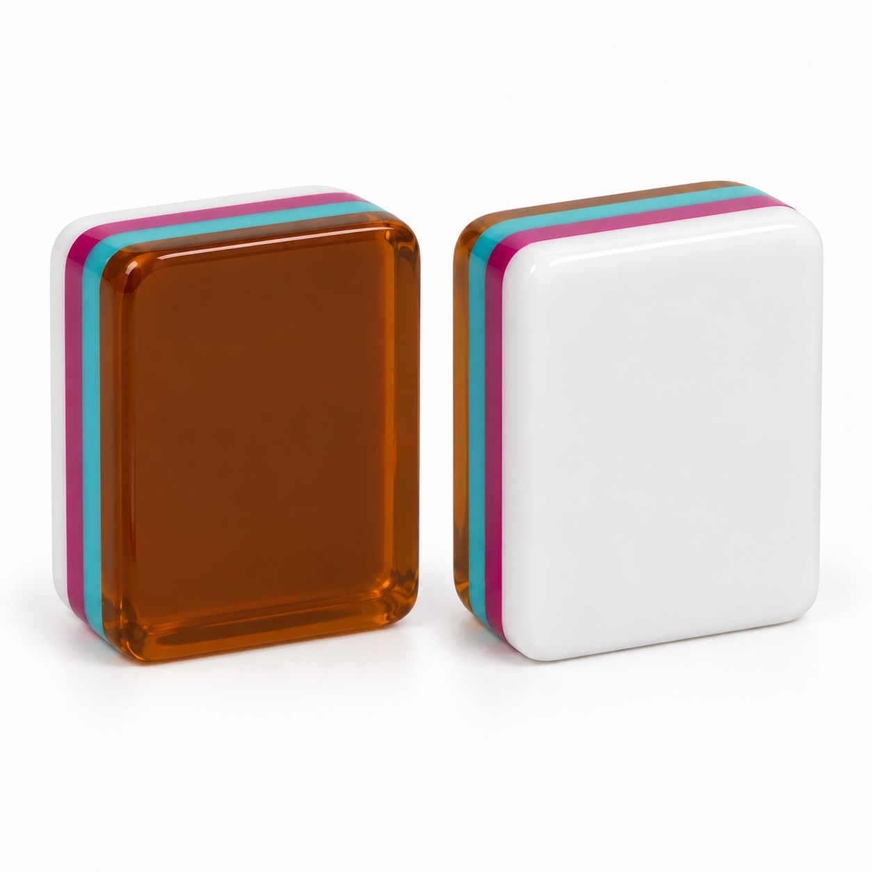 Layered acrylic Mahjong tile from the tortoise shell set